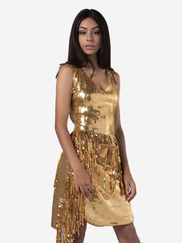 The Journal (Blog) Wardrobe Detox - Gold Party Dress